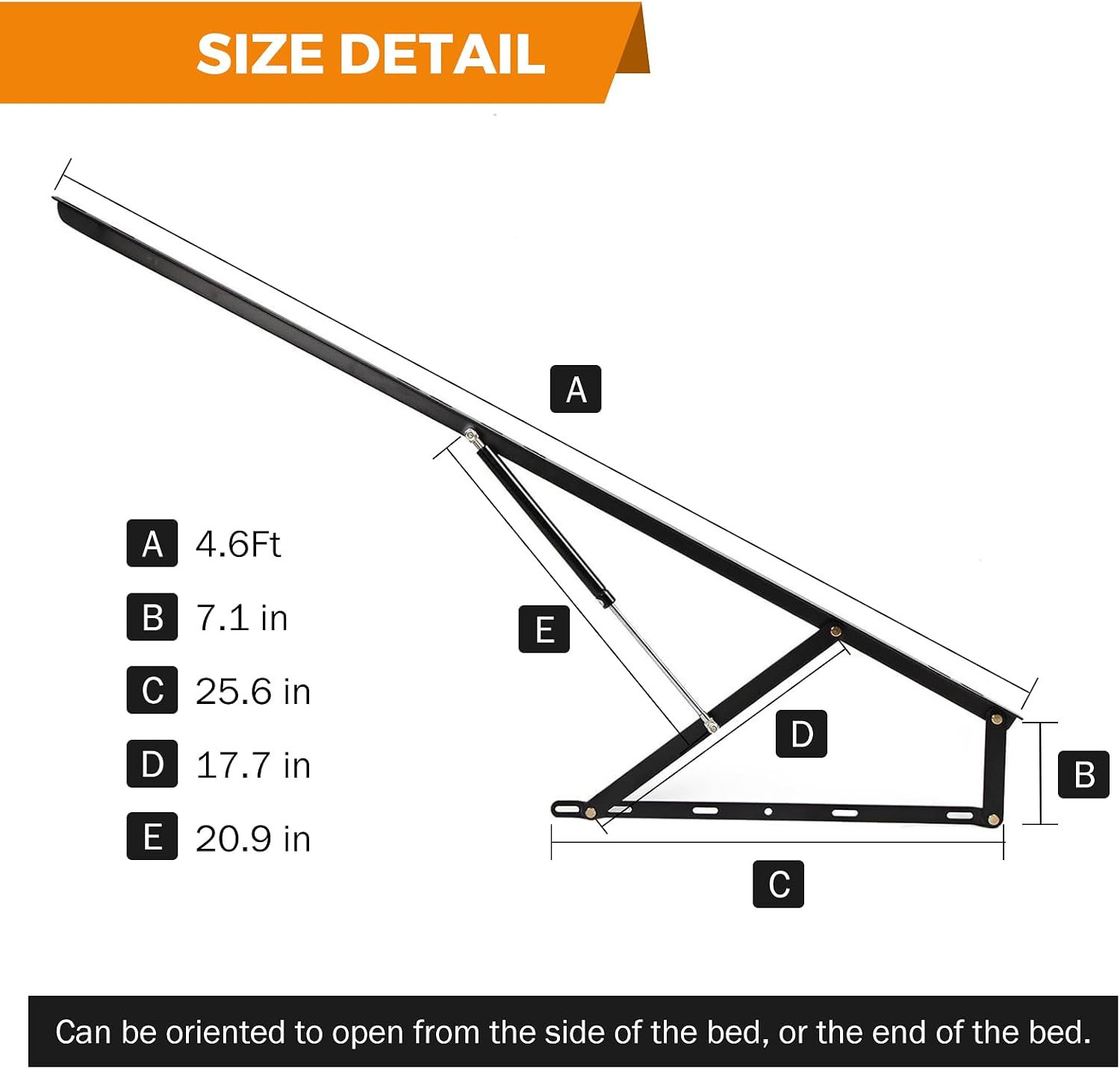 4.6 FT Bed Lift Mechanism, 176 - Gas Lift Storage Bed Hydraulic ulasan dan harga