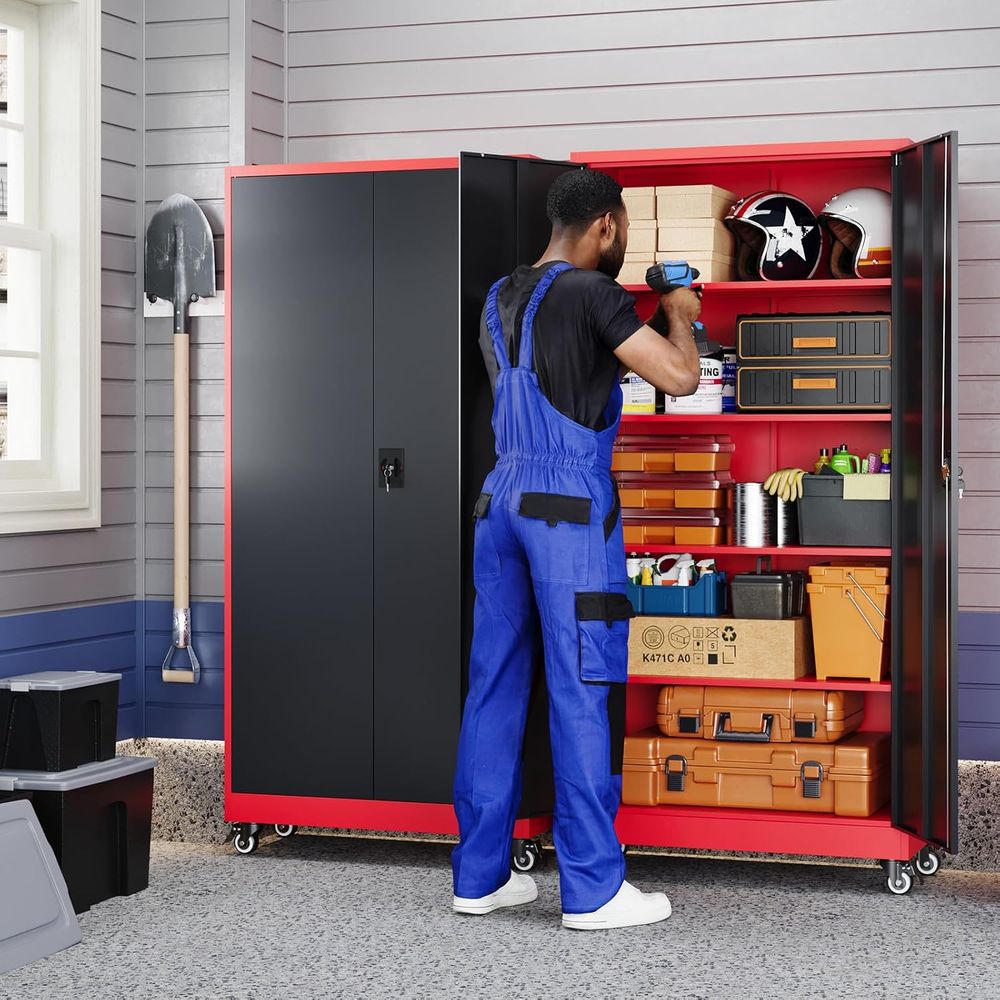 Metal Garage Storage Cabinet w - Storage ulasan dan harga