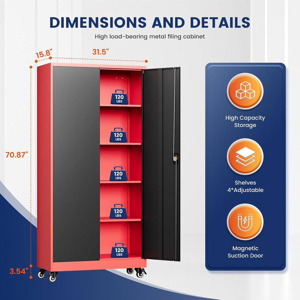 Metal Garage Storage Cabinet w - Storage ulasan dan harga